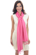 Cashmere & Silk accessories shawls platine shocking pink 201 cm x 71 cm